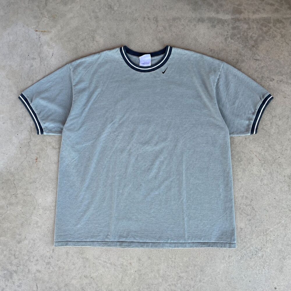 Vintage Made in USA Nike Ringer T-shirt center swoosh Size XL